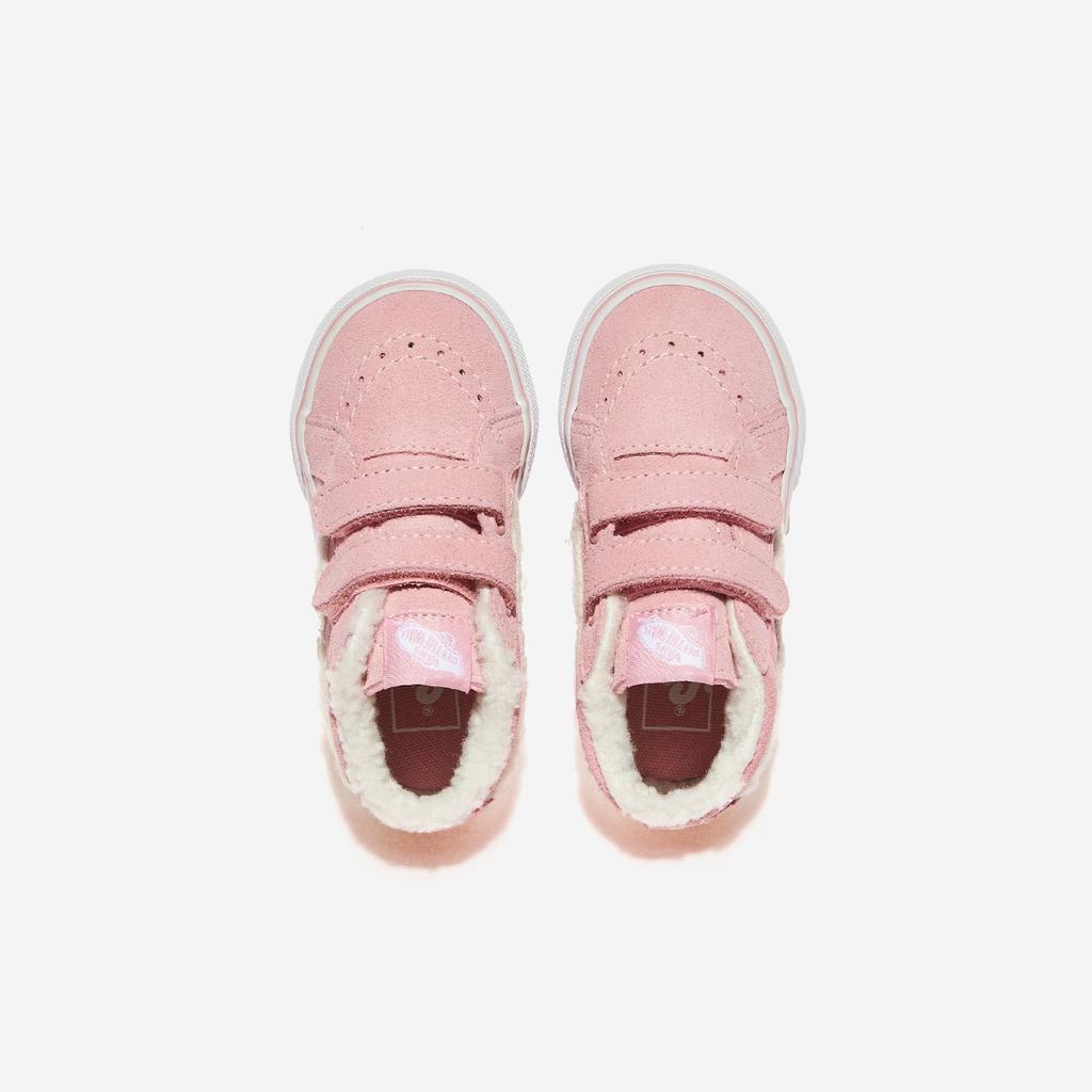 [Vans] Toddler Sherpa Skate Mid Reissue Velcro - Pink, VN000CQ0PNK, 1010110433, Popular Korean Shoes
