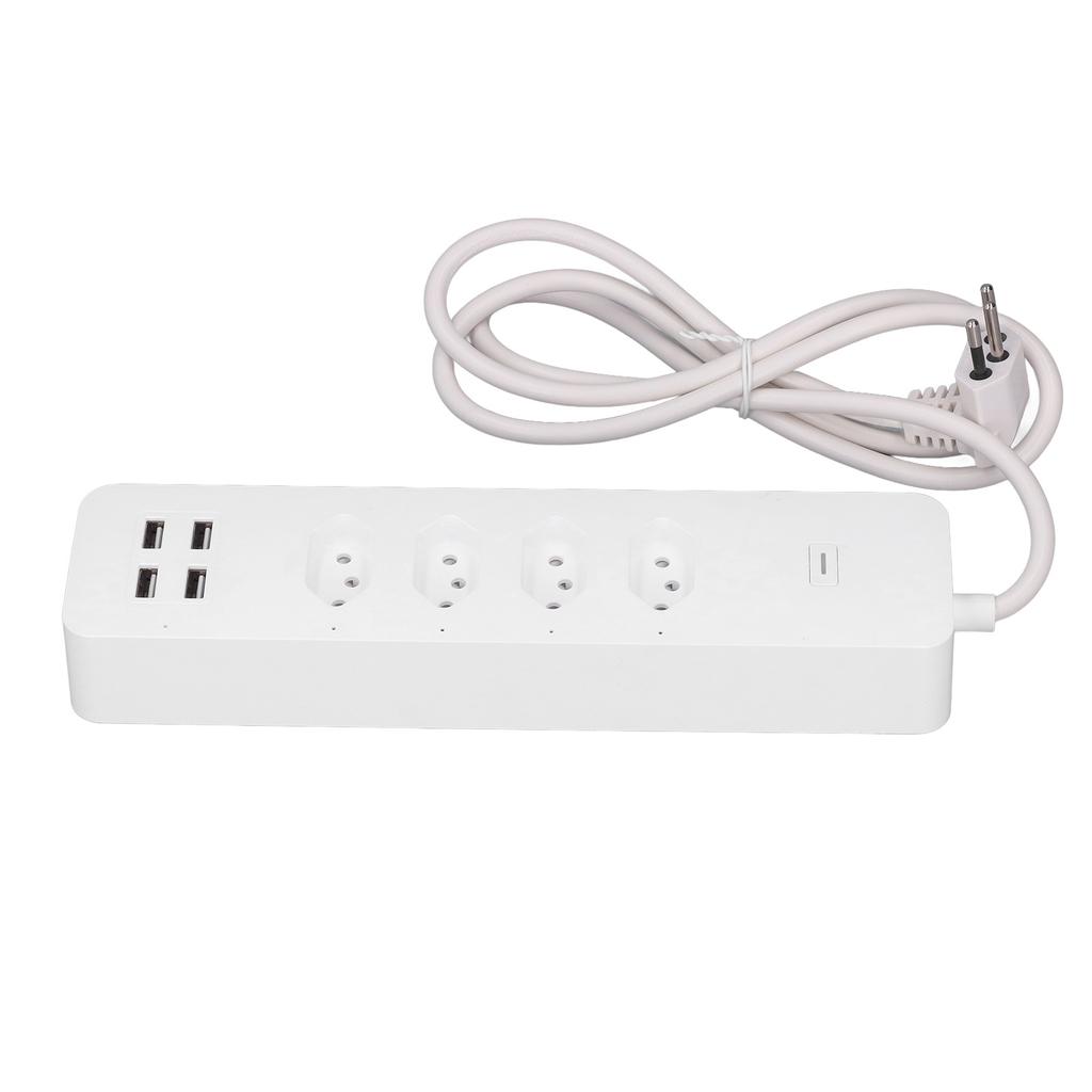 Smart Power Strip for Tuya WiFi Surge Protector 2500W with 4 Individually Controlled Outlets and 4