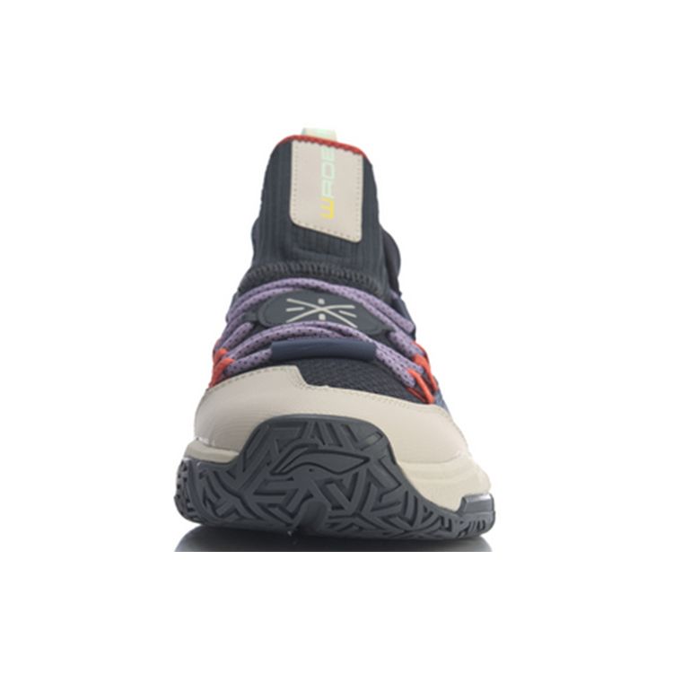 Баскетбольные кроссовки Li Ning All Day 5 с амортизацией, износостойкие, нескользящие, среднего размера, мужские кроссовки, сине-серые ABPQ015-6