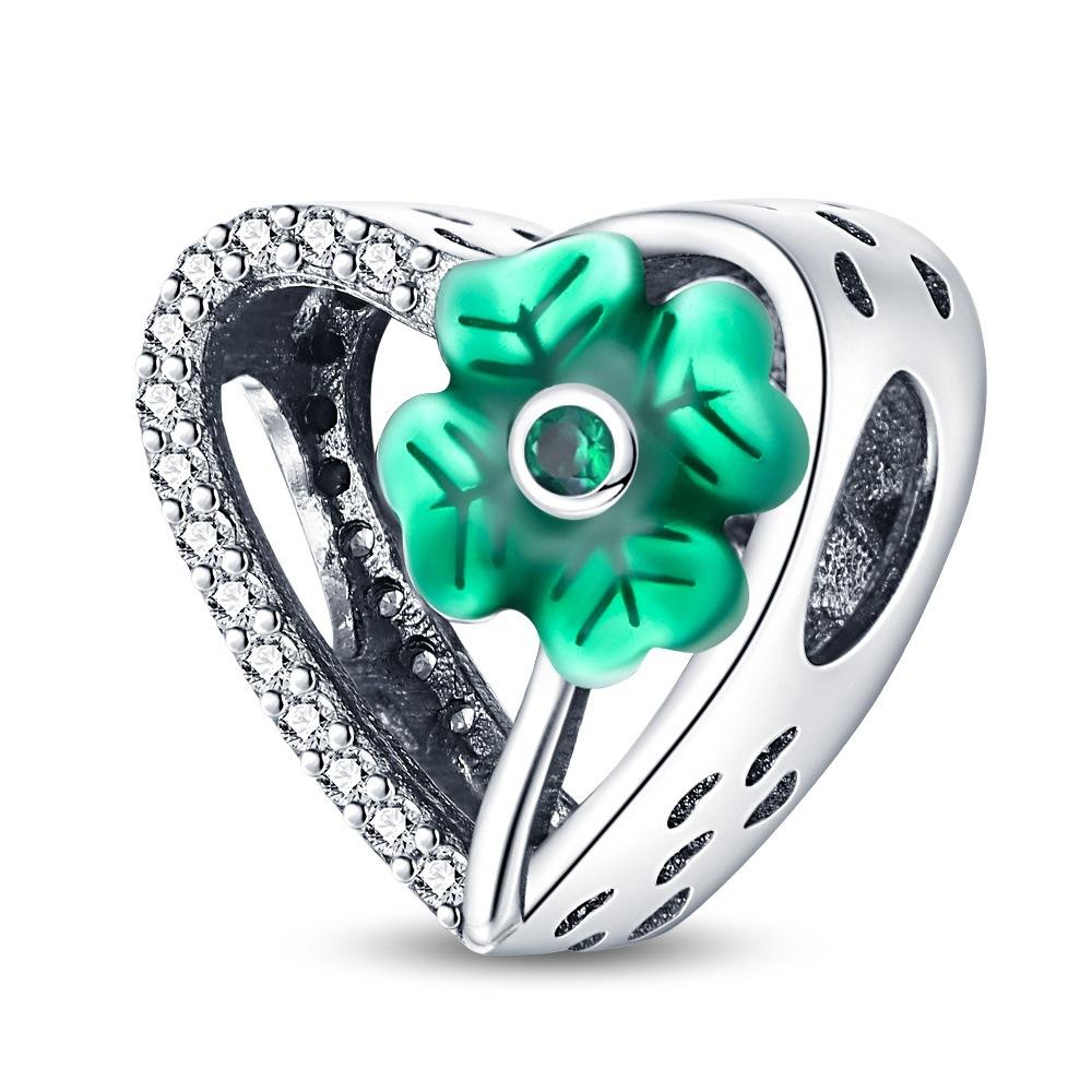DIY Heart Charm Pendant Beads For Handmade Necklace Bracelet Jewelry Making Accessories