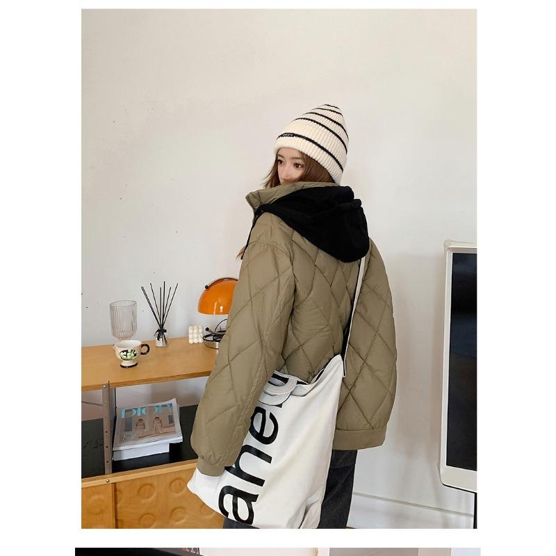 Модная бейсбольная куртка большого размера с капюшоном для осеннего и зимнего утепленного пальто