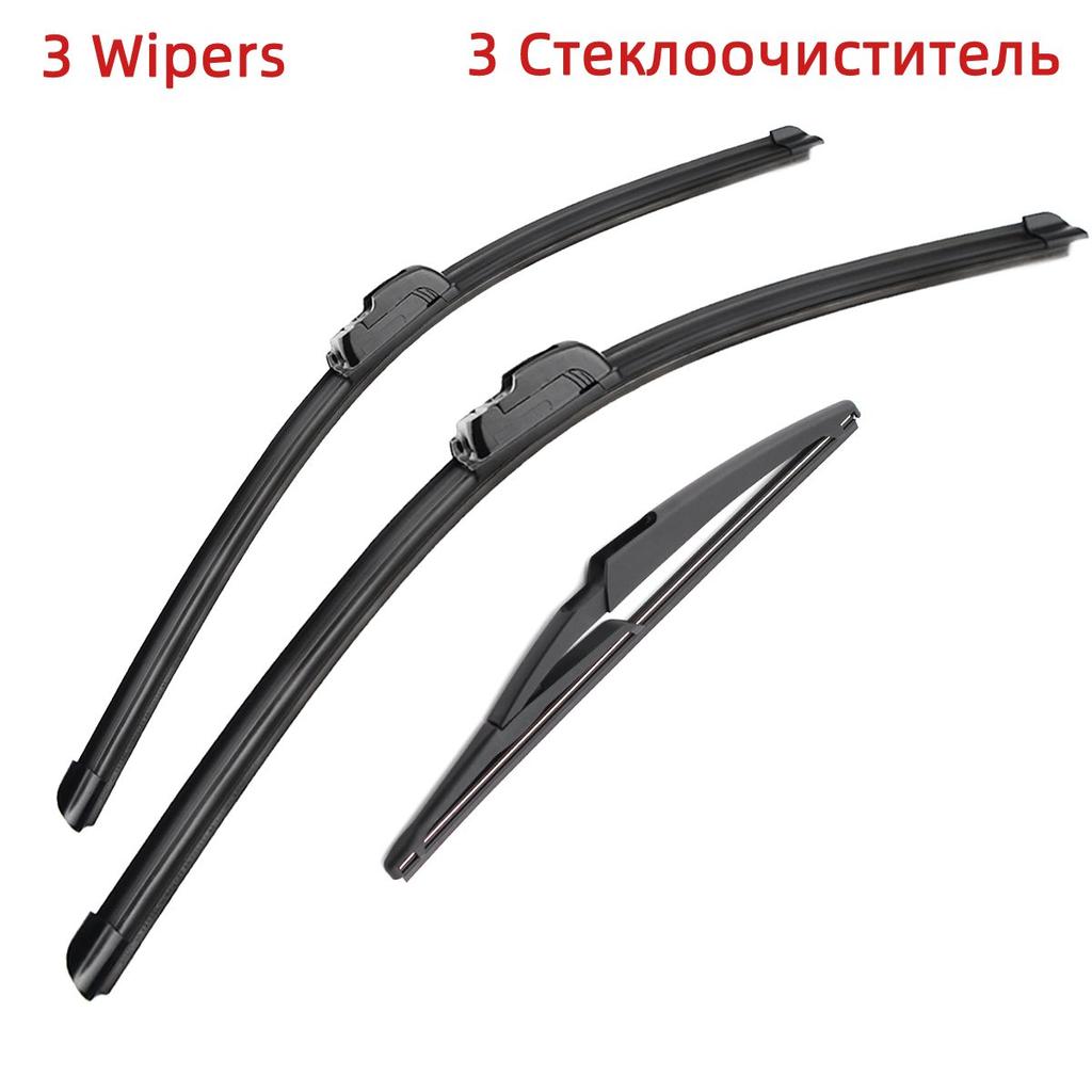 3 шт. щетки стеклоочистителя для Dacia/Renault Sandero MK2 2012-2015 22 "20" 11" подходят для переднего лобового стекла, щетки для окон, резак, аксессуары 2013 2014