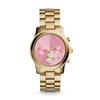 MICHAEL KORS Runway Women's Quartz Chronograph Watch pink Dial stainless steel Strap 38mm MK6161