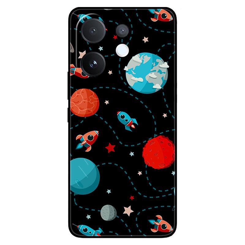 For Vivo V60 5G Soft Silicone Shell Protective Cover Cool Car Animal Cartoon Pattern Phone Case For vivo T4 Pro V60 V60E 5G Capa