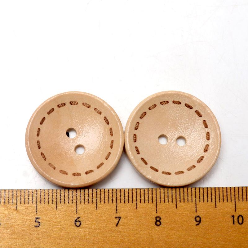 Diy Round Wooden Sewing Buttons Boton Costura For Handmade Scrapbooking Craft And Clothing 30Pcs 10-30Mm