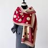 Winter Cashmere Scarf Women Shawl And Wraps Dot Thicken Warm Blanket Ladies Long Pashmina Echarpe Neckerchief Bufanda New