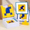 Wooden Block Puzzle With Storage Box Hidden Building Block Puzzle Toy Educational Logical Thinking Training Game Gifts For Kids
