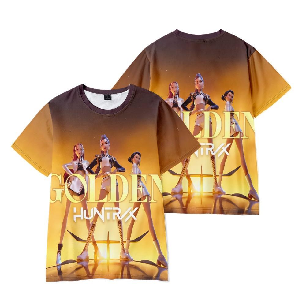 20 Colors KPop Demon Hunters Merch 2025 Tee T-shirt Merch Men Short Sleeve Tee Unisex Tops Clothes Causal Female Y2K Tops