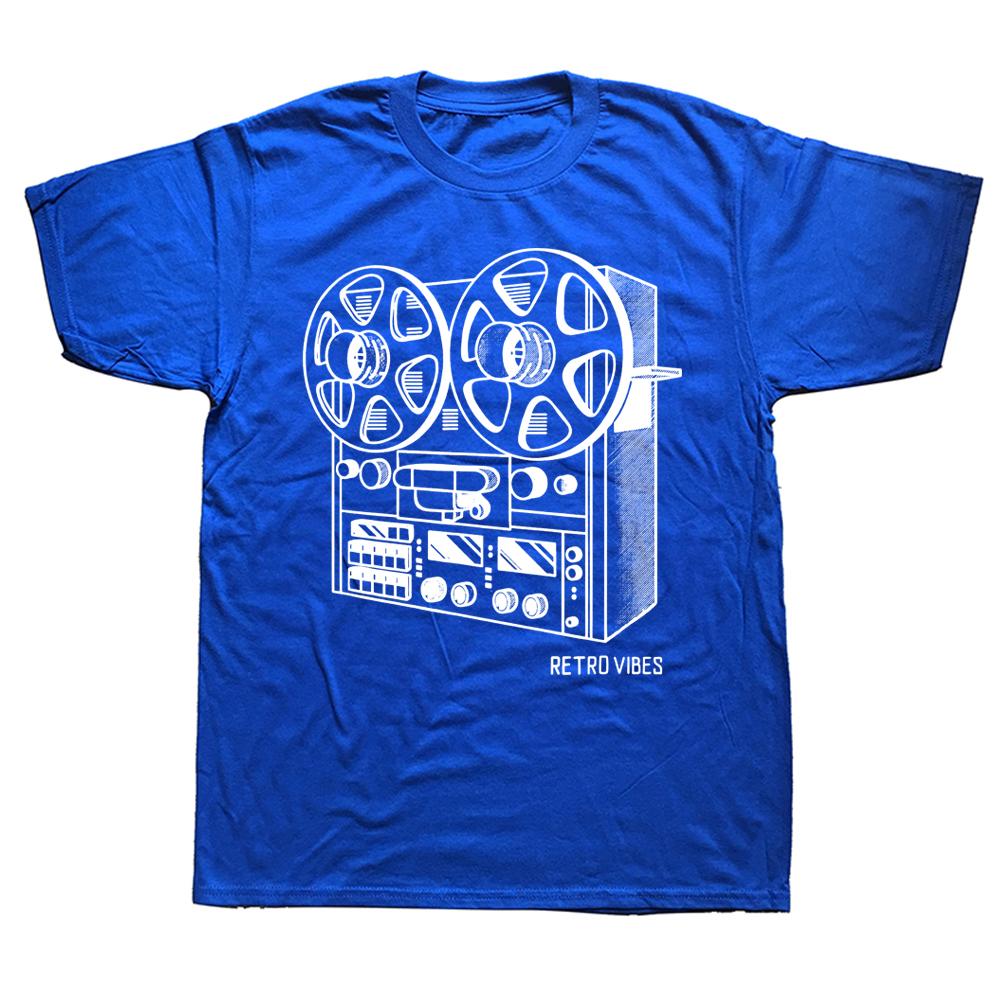 Novelty Cassette Tape Reel To Reel Analog Sound System T Shirts Streetwear Short Sleeve Birthday Gifts Summer Style Tshirt