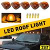 5X LED Amber Marker Roof Cab Lights Kit For 99-16 Ford F250 F350 F450 Super Duty