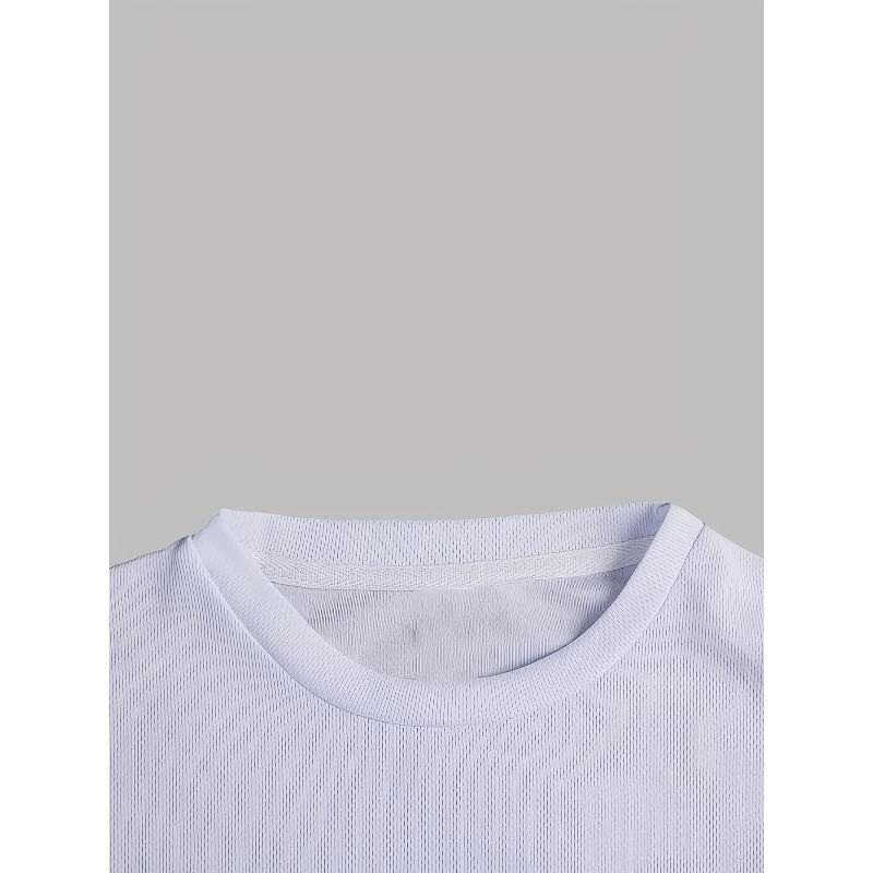 Boys Crewneck T-Shirt, Trendy BURN IT Flame Letter Print