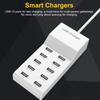 USB Charging Stations 50W 10 Ports USB Chargers Portable Charging Socket for Multiple Devices