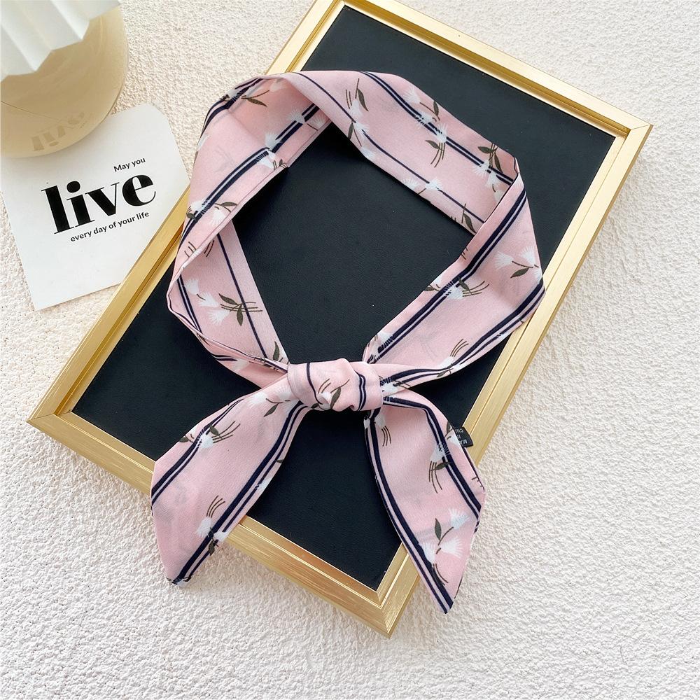 New Scarves Silk Scarves Women'S Spring And Autumn Season Long Decorative Professional Scarves Summer Thin Styles Paired With Shirts Stylish