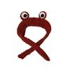 Cute Knitted  Frog Hat Knitted Warm Hat Cap Gift Idea Women  Beanie Hat  Autumn Season