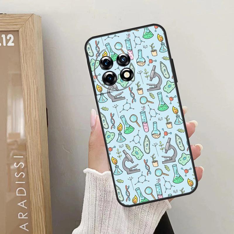 Biology and Chemistry Case For OnePlus 11 12 9 10 Pro 9R 10R 10T 12R OnePlus Nord N30 N20 N10 CE 4 2 3 Lite Cover