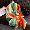 Silk Scarf Fashion Design Neck Foulard Female Headbanda Luxury Hijab Women Warm Pashmina Scarves Echarpe Shawl Large Wrap