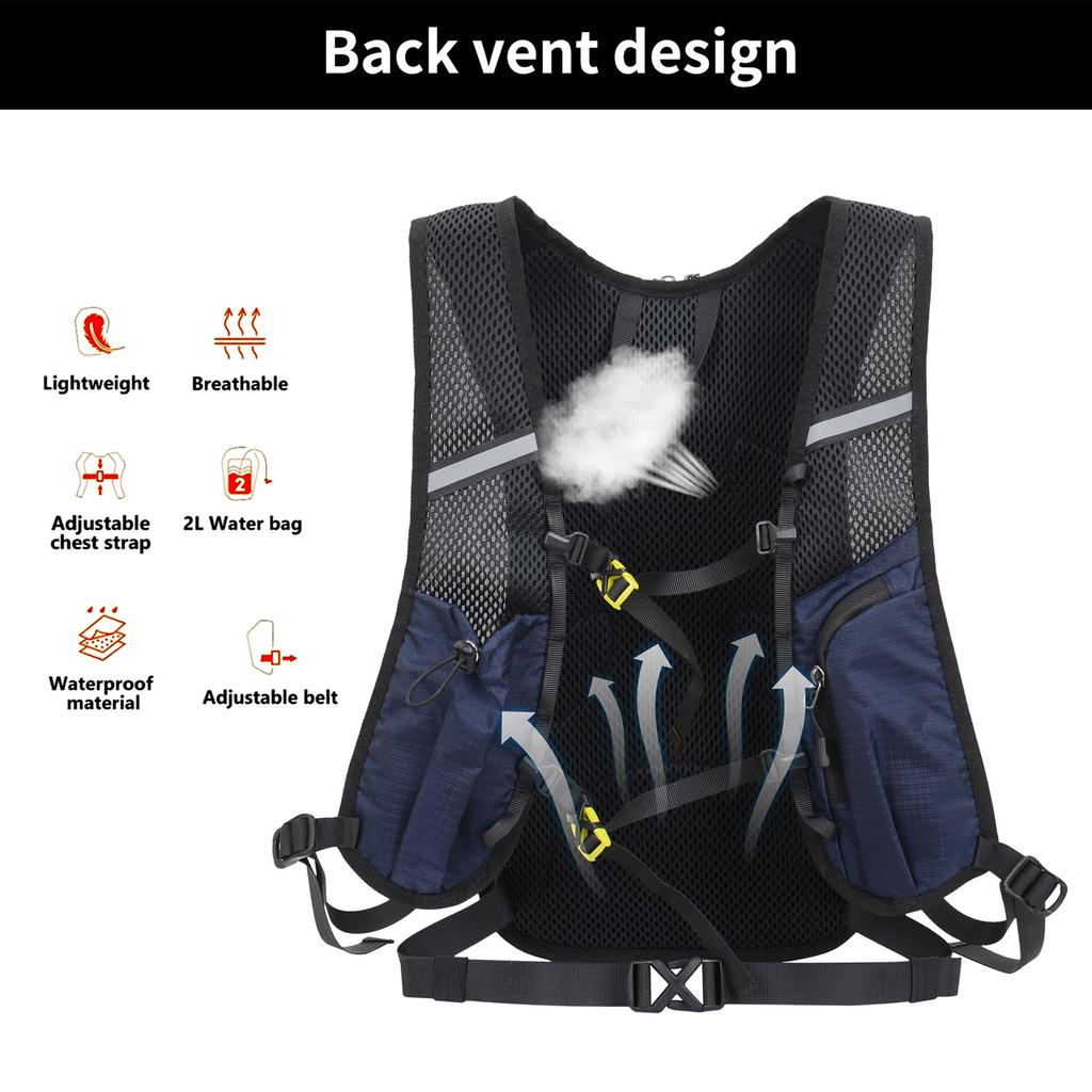 Hiking Backpack Waterproof Lightweight Travel Backpacks for Men Women Packable Sports Backpack with