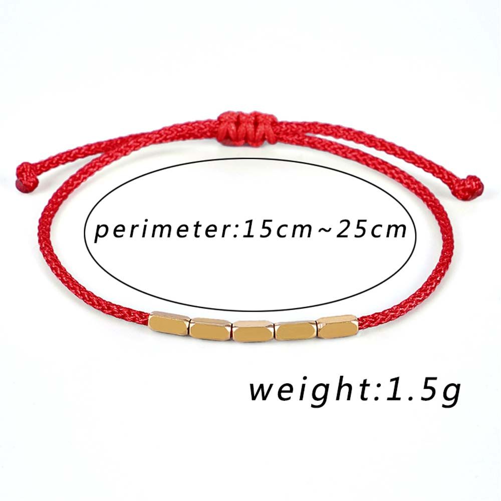 Бусины Узлы Буддийская Вощеная Нить Тибетский Черный Красный Цвет Браслеты Аксессуары Ювелирное Изделие на Запястье Браслет