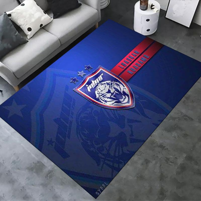 Johor Darul Ta'zim FC Carpet Rug for Living Room Bedroom Home Sofa Decoration,Kids play Non-slip Floor Mat
