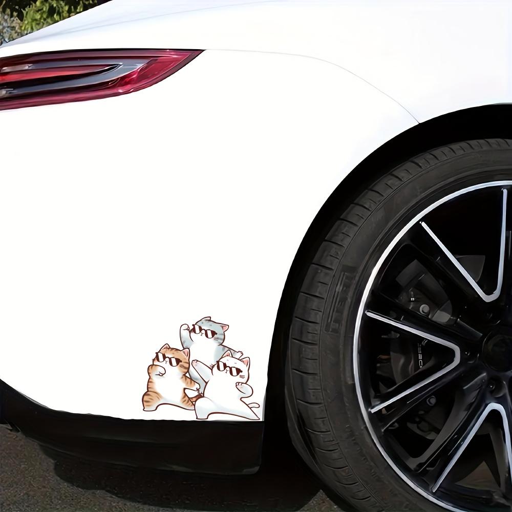Cat Pattern Car Stickers for Window Fuel Tank Bumper Auto Scratch Blocking Sticker Waterproof Motorcycle Decals Helmet Decal