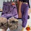 Ayollar Qishki Plush Qalin Issiq Shimlar Keng Legginslar Kundalik Sport Shimlar Sport Shimlari Ayollar Joggerlari Ayollar