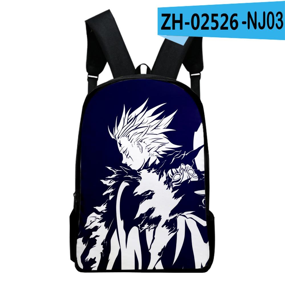 Classic Popular Fashion D.Gray-man Notebook Backpacks pupil School Bags 3D Print Oxford Waterproof Boys/Girls Laptop Backpacks