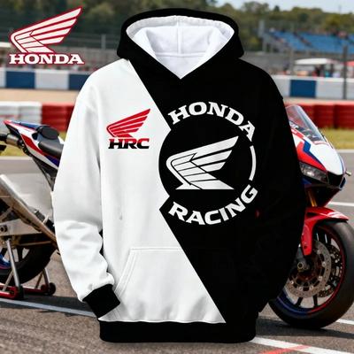 Хит продаж Новый Худи для Мужчин и Женщин Honda Team Retro Мотоспорт Гонки Трасса Модный Худи 3D Печать F1 Топ