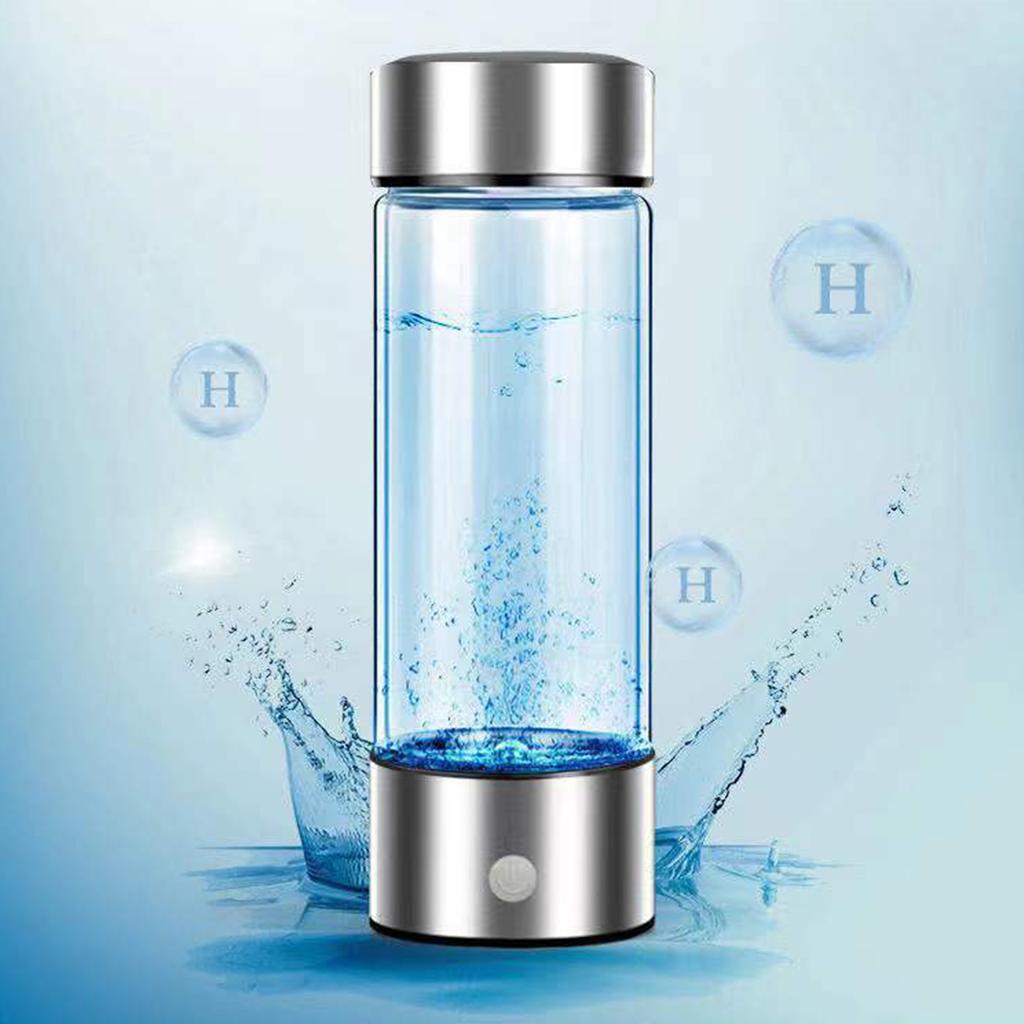 Hydrogen Water Maker Bottle 420ml USB Rechargeable Promotes Metabolism Portable Hydrogen Water