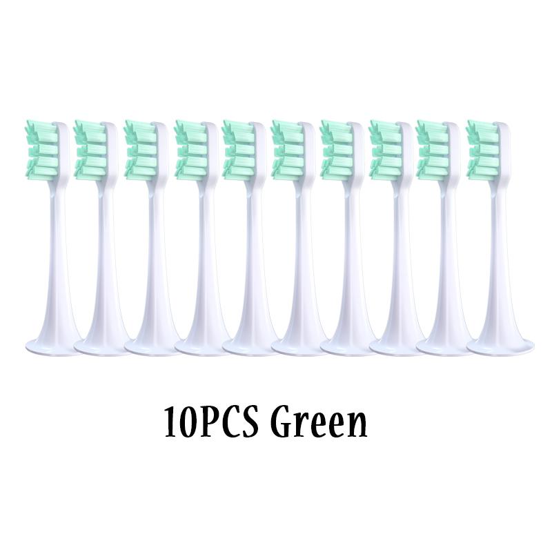 10PCS For XIAOMI MIJIA T300/T500/T500C/T700 Replacement Brush Heads Sonic Electric Tooth Soft Bristle Caps Vacuum Package Nozzles
