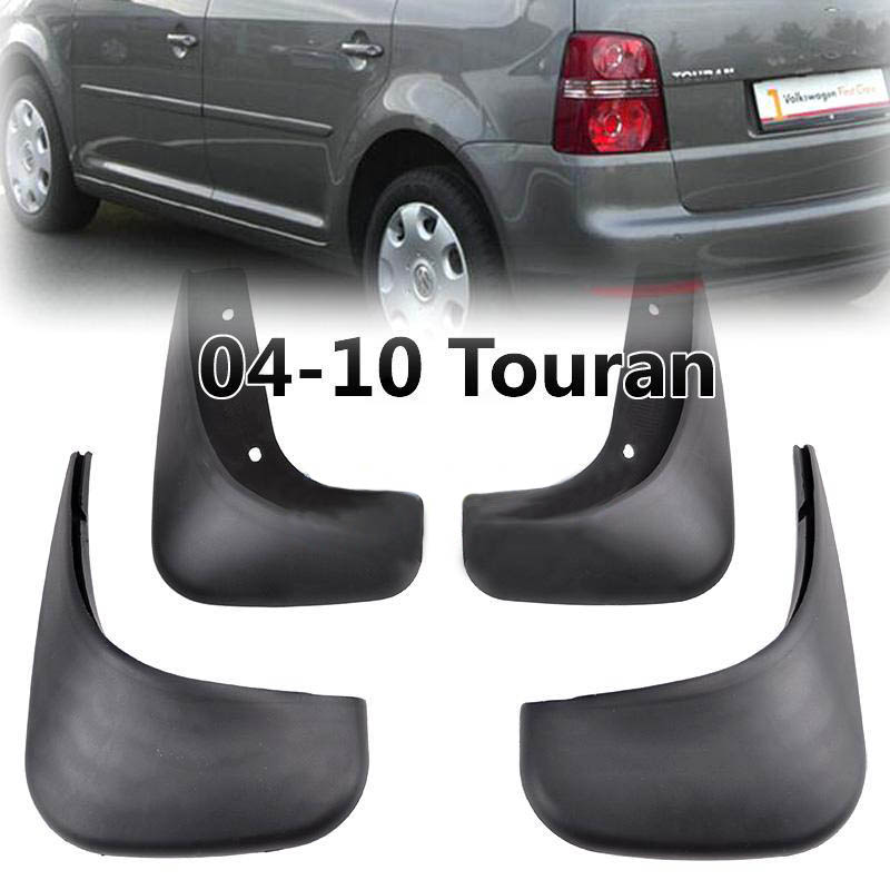 Front Rear Car Mud Flaps For VW Touran Caddy 2004-2010 Mudflaps Splash Guards Mud Flap Mudguards Fender 2009 2008 2007 2006 2005