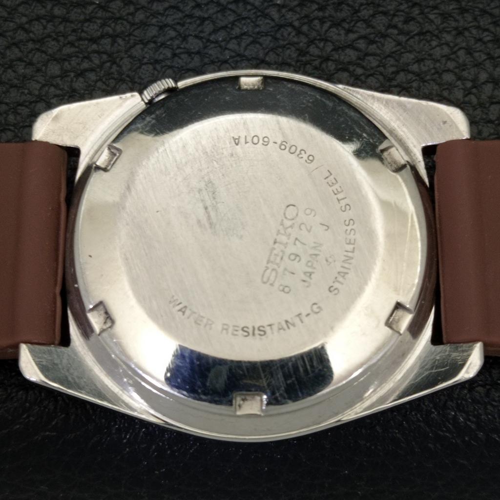 Б/У винтажные мужские часы SEIKO 5 AUTOMATIC JAPAN с коричневым циферблатом a434992-2 R122-a434992