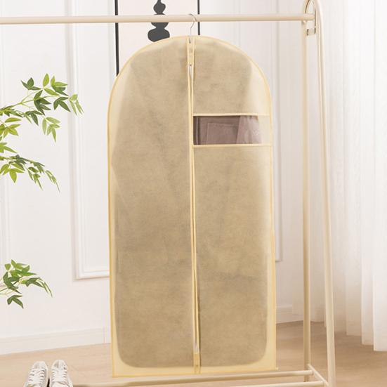 Garment Bag Dustproof Clothing Cover with Transparent Window Zipper Closure Closet Organizer Coat