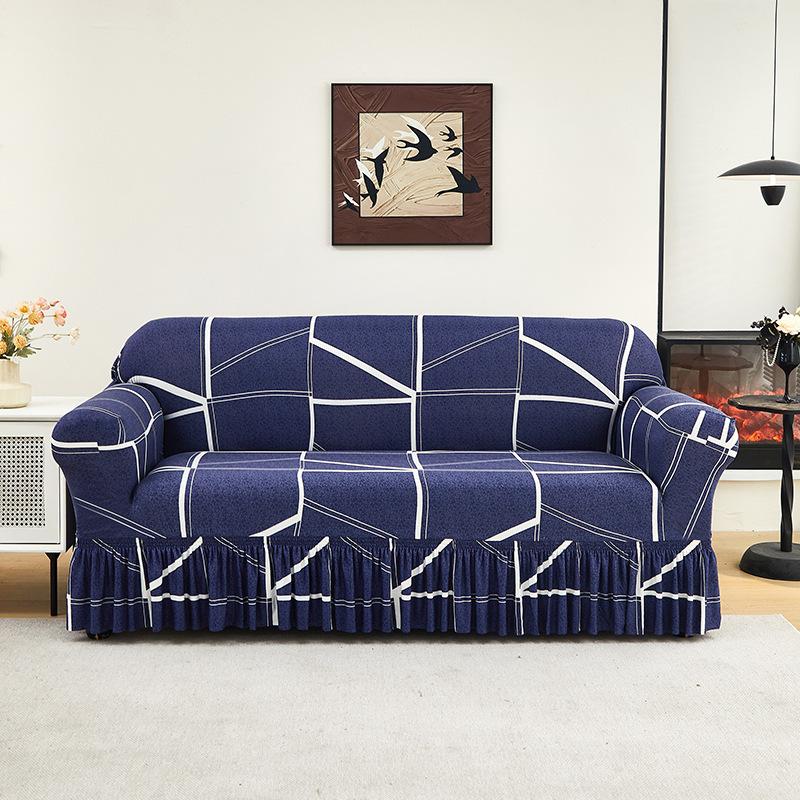Новый Чехол для Дивана Цельный Эластичный Универсальный Чехол Двухместный Универсальный Защита от Царапин Кошек и Пыли Диван Все Включено Чехол