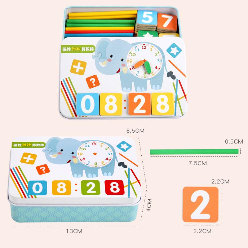 New Puzzles Wooden Magnetic Digital Counting Stick Educational Toys for Children Baby Mathematics Arithmetic Early Learning Toy