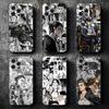 A-Атака Титанов Аниме Мягкий Чехол для Телефона для iPhone 16 16E 17 Air 15 Pro Max 14 Plus 13 Mini 11 12 7 Черный Чехол Задняя Панель
