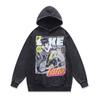 Толстовка с принтом японской анимации Ретро Стирка Старый Свободный Тяжелый Свитшот с капюшоном Куртка Мужская и Женская