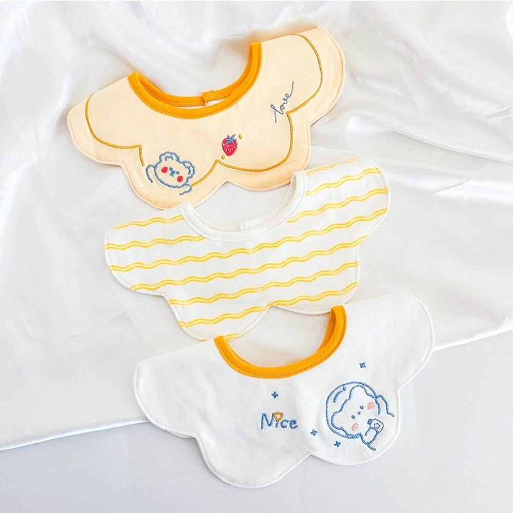 3pcs Set Breathable Baby Bib Antibacterial Summer Bibs Bibs for Baby Girl Boy Infant Daily Wear