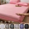 Fitted Sheet with Elastic Bands Non Slip Adjustable Mattress Covers for Single Double King Queen Bed