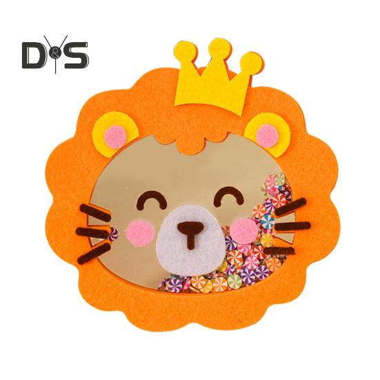 1 комплект, набор для шитья кукол с изображением животных из мультфильмов, набор для шитья из нетканого материала, для поделок, для поделок, для начинающих, для мальчиков и девочек, подарок