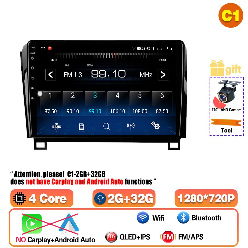 Автомагнитола для Toyota Tundra XK50 2007-2013 Sequoia XK60 2008-2017 Авторадио 2 Din Мультимедийный плеер Стерео Навигация GPS