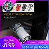 For Alfa Romeo 4PCS Car Air Tire Valve Caps Aluminum Wheel Tyre Stem Cover For Alfa Romeo Giulia 147 Mito 156 159 166 GT Stelvio