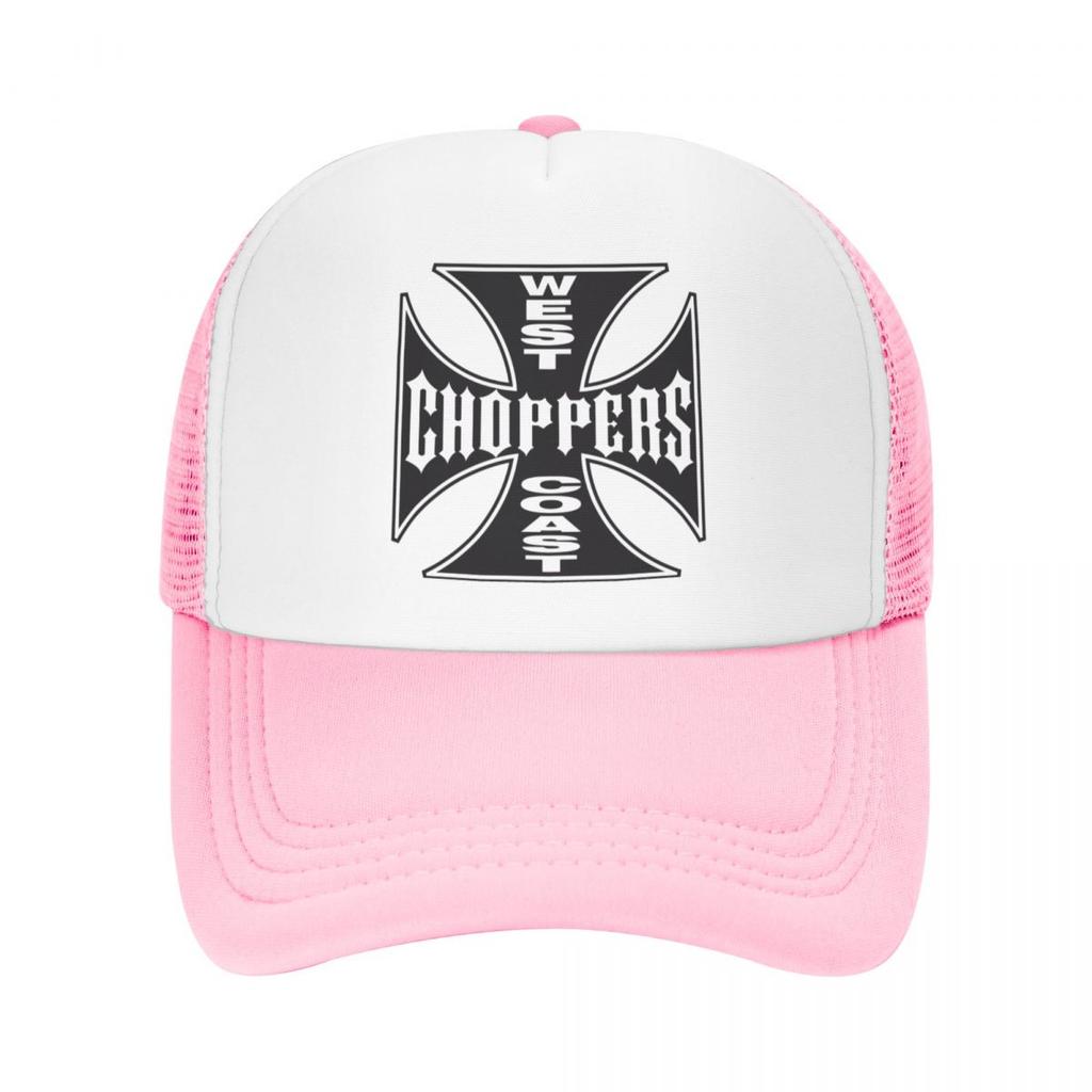 Personalized West Coast Iron Cross Choppers Baseball Cap Outdoor WoUnisex Unisex's Adjustable Trucker Hat Spring Snapback Caps