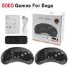 Ретро игровая консоль HD TV Видеоигровой стик 16 бит для Sega Genesis Встроенные 5000 классических игр с контроллерами Геймпад SG800