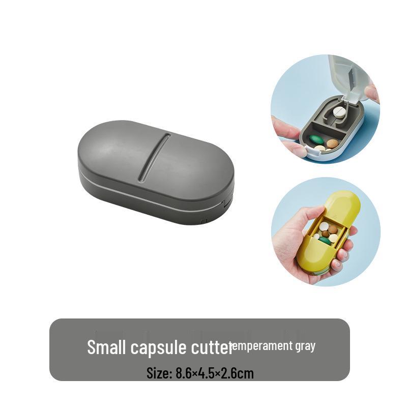 Portable Pill Splitter & Cutter - Compact Weekly Dispenser