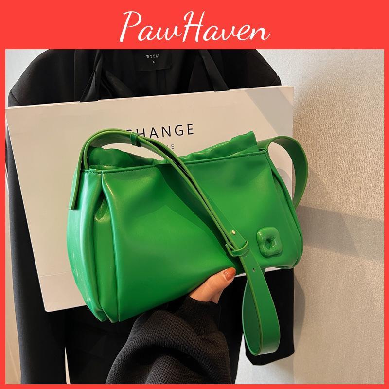 Fashion Solid Color Minimalist Crossbody Bag Urban Simple Style Small Shoulder Bag