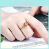 Gold Exquisite Plated Ring Featuring Dazzling Artificial Gemstones Gifting For