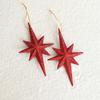 2PCS Plastic Exploding Star Ornament DIY Lightweight Christmas Tree Decoration Gold Silver Red Hanging Christmas Decoration XMAS