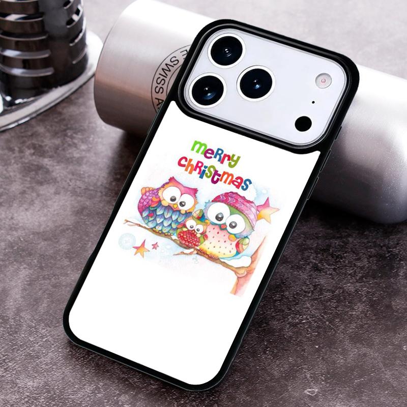 Рождественская сова, мягкий чехол для телефона для iPhone 17 16 15 14 13 12 11 Pro Max Plus 17Air, мягкая силиконовая крышка