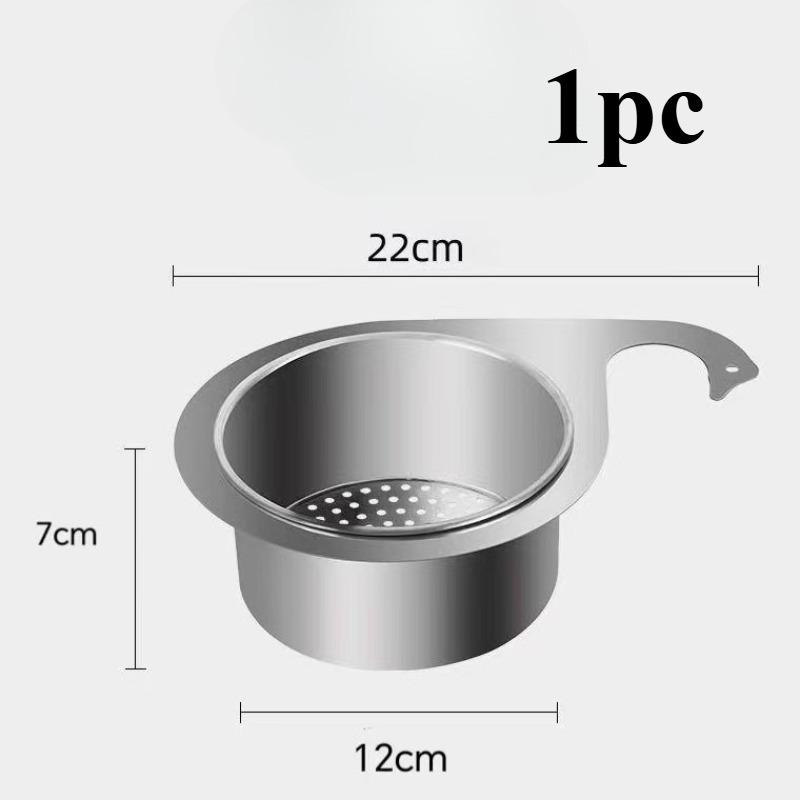 1pc Heavy-Duty Swan Drainage Basket - Undermount Kitchen Sink Organizer With, Space-Saving Countertop Drain for Kitchen