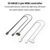 ARGB контроллер 5V 3Pin интерфейс SATA удлинительный кабель контроллер подсветки адаптер для ПК вентилятор кулер для процессора вентилятор светодиодная лента радиатор